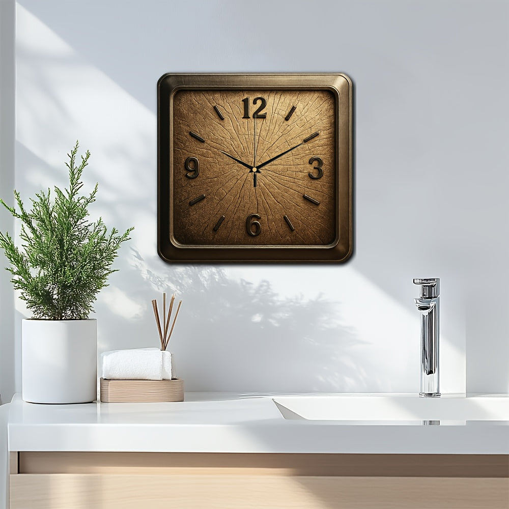 WOODTIME – Solid Wood Minimalist Square Wall Clock