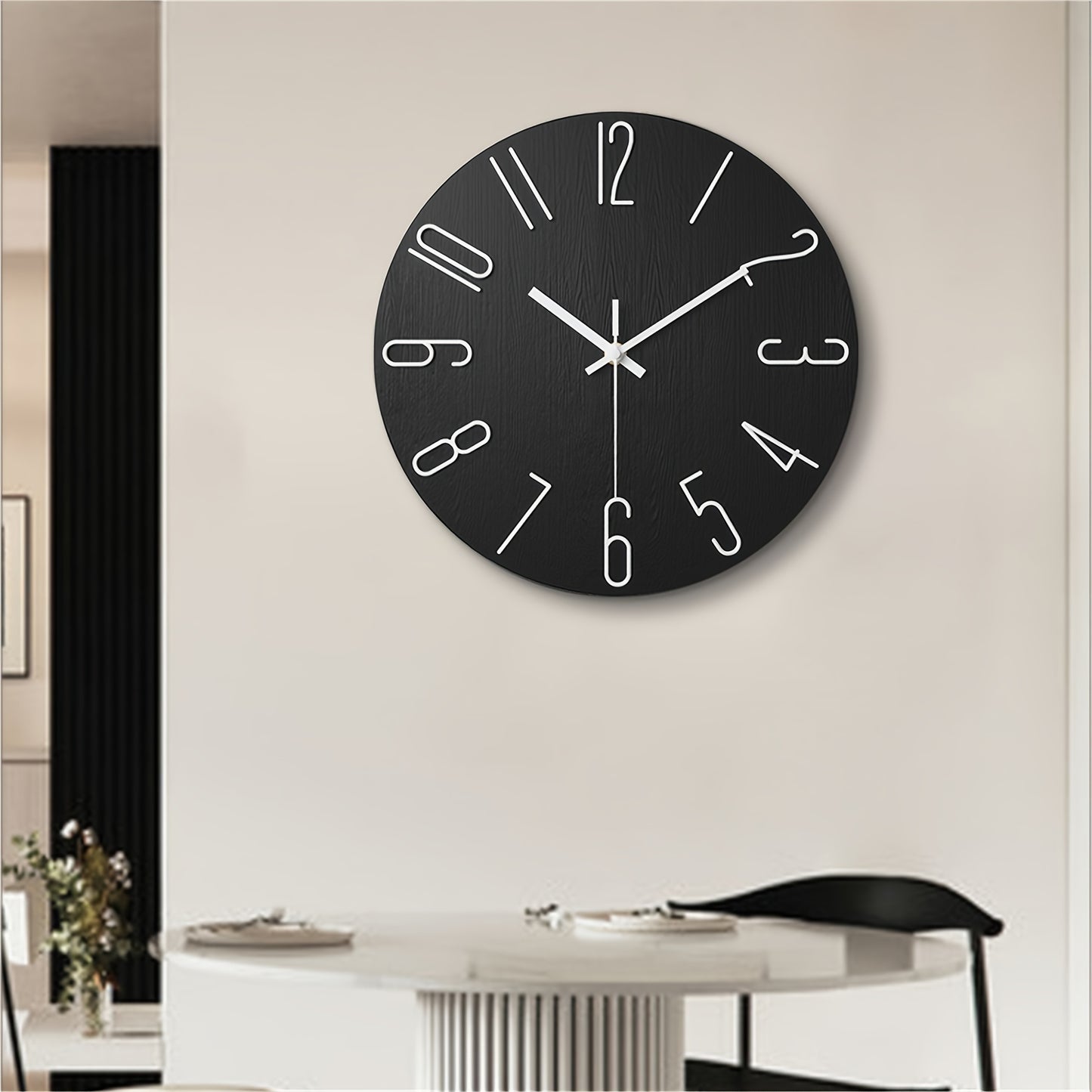 OAKTIDE - Contemporary wall clock designed for quiet and modern everyday interiors