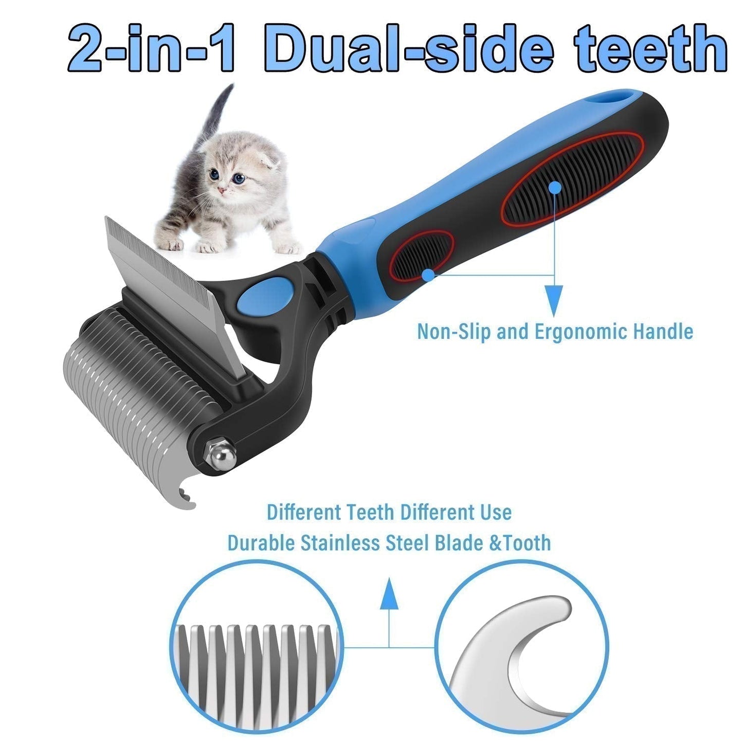 SOFTPAW – Entfilzungskamm für Haustiere für sanfte und effektive Pflege