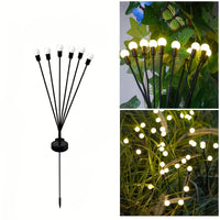 NIGHTFLARE - 6/8/10 LED Solar Firefly Ground Lights, Festival & Garden Decoration