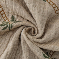 TROPICREST – Breathable Cotton Palm Throw Blanket for Relaxing Summer Comfort