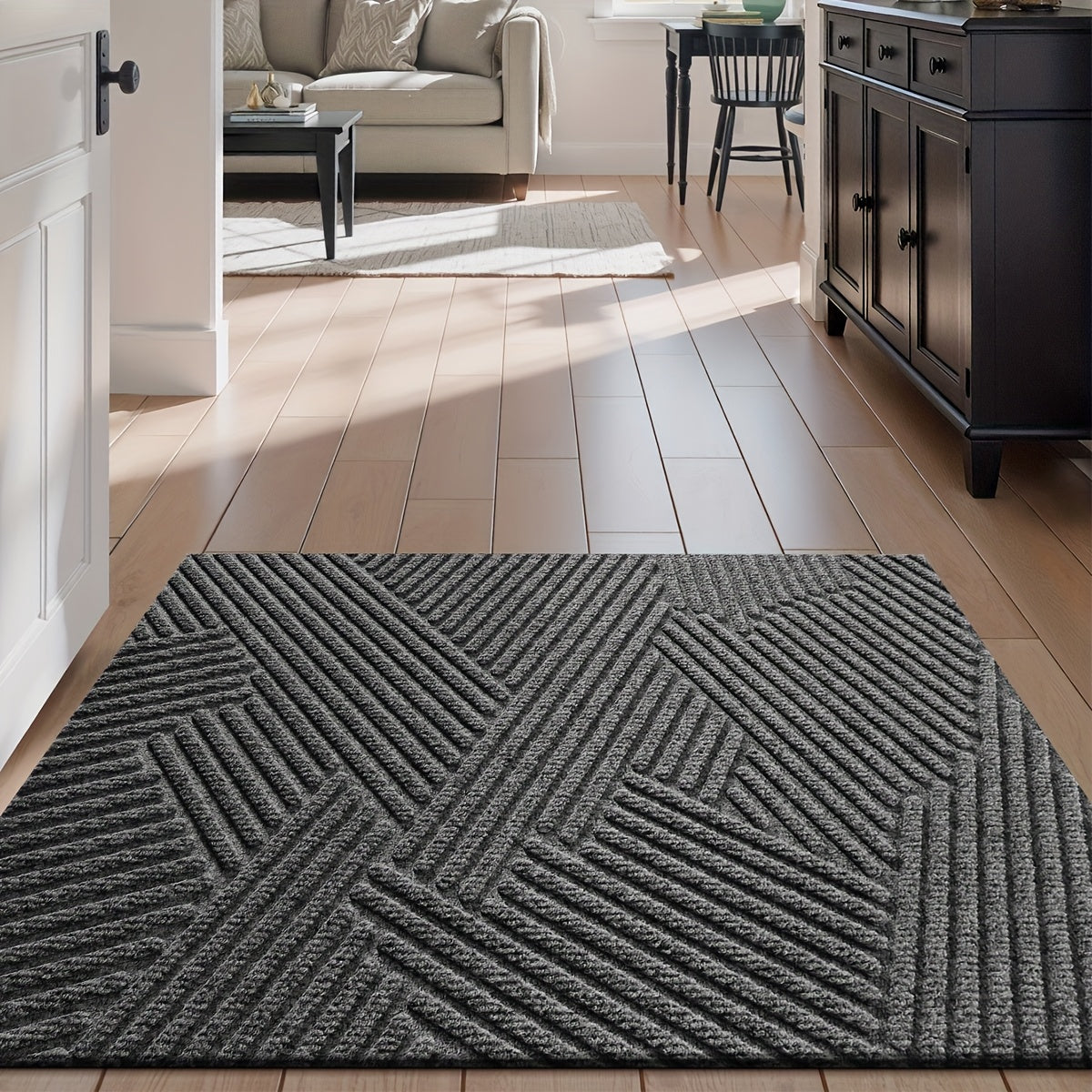 ENTRYSTYLE - Solid Color Durable Non-Slip Door Mat