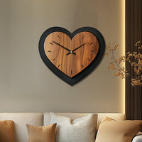 TIMBERHEART – Rustic Wooden Wall Clock Accent