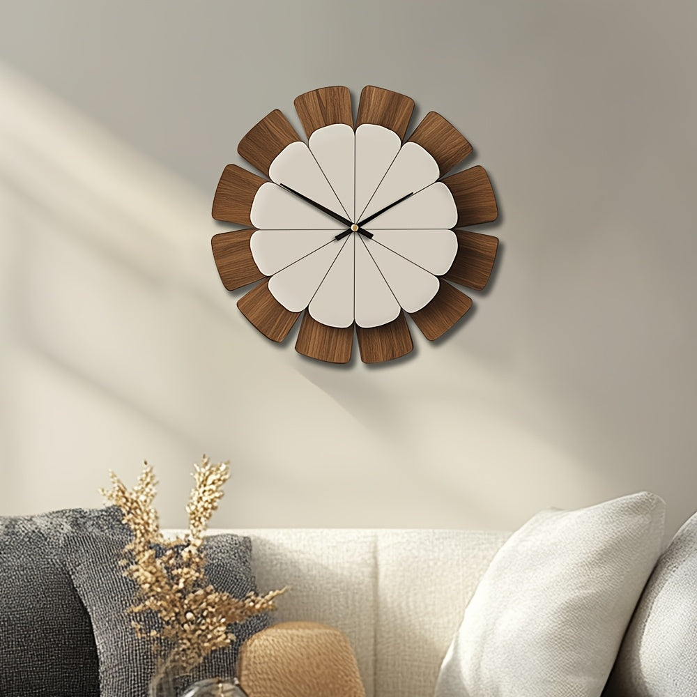 WOODORA ROUND – Decorative Silent Wooden Wall Clock