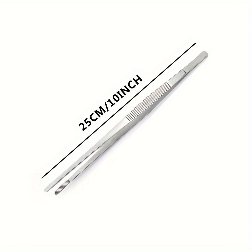 PRECITONG – 25cm Stainless Steel Tongs for Precise Grilling Control