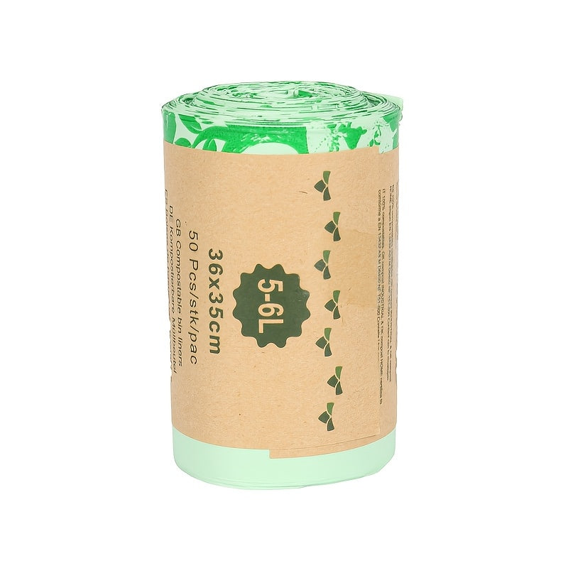 ECOBINZ - Extra Thick Compostable Food Waste Bags 6L/8L/10L/30L 3 Gallon, 50/25 Count Roll