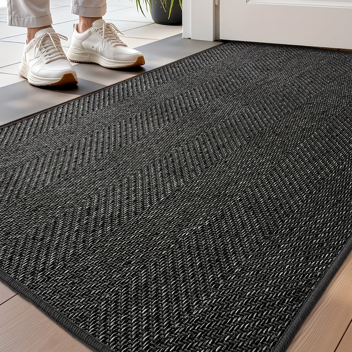GREETWAY - Durable Summer & Autumn Striped Entry Mat