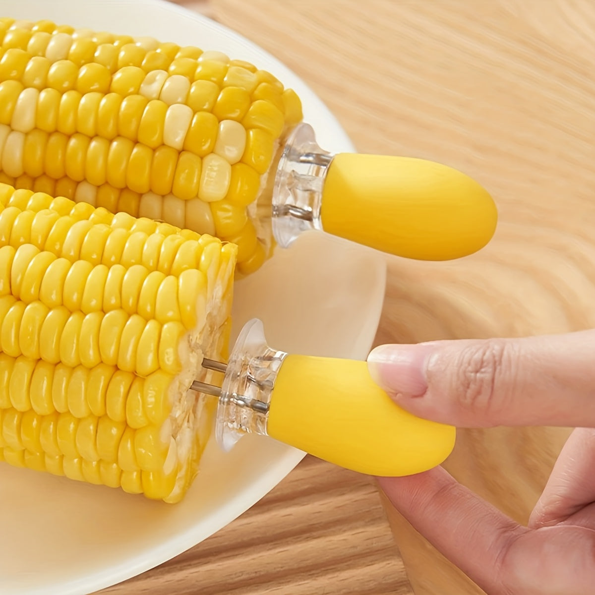 CORNGRIP – Stainless Steel Corn Holders for Safe & Easy BBQ Serving