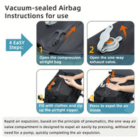 PACKSMART - Travel Vacuum Backpack Set for Men, Women, and Students