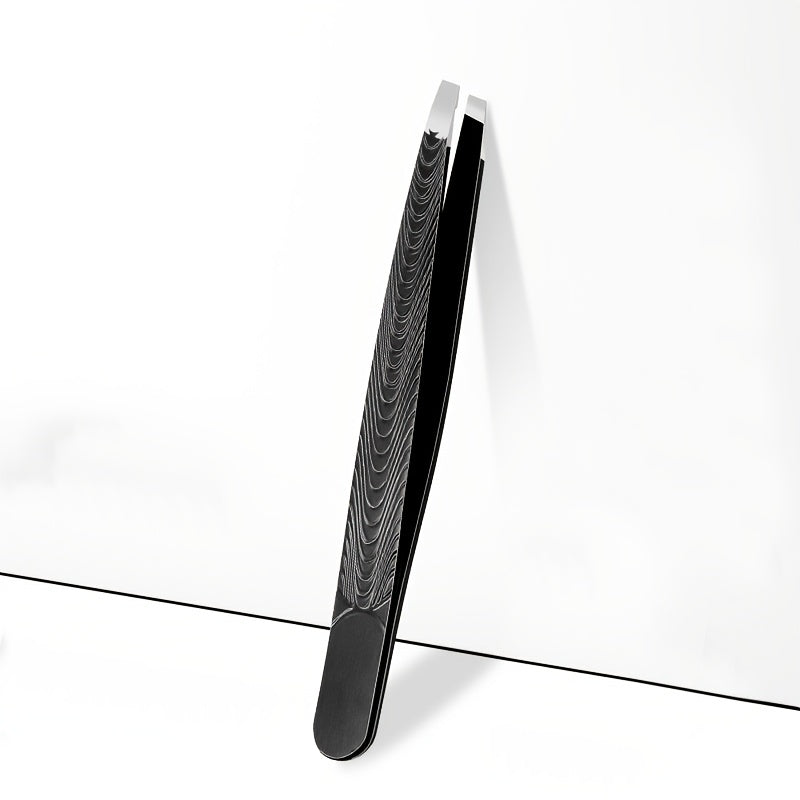 CHICPOISE - High-Precision Black Angled Eyebrow Tweezers