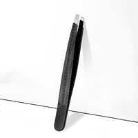 CHICPOISE - High-Precision Black Angled Eyebrow Tweezers