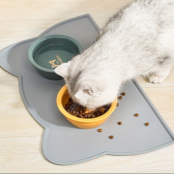 PAWSPOT - Waterproof Cat & Dog Feeding Tray, Scratch-Resistant & Mess-Free