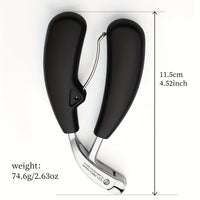 CUTIQUE - 1pc G31 Nail Clippers Ergonomic Long Handle Stainless Steel