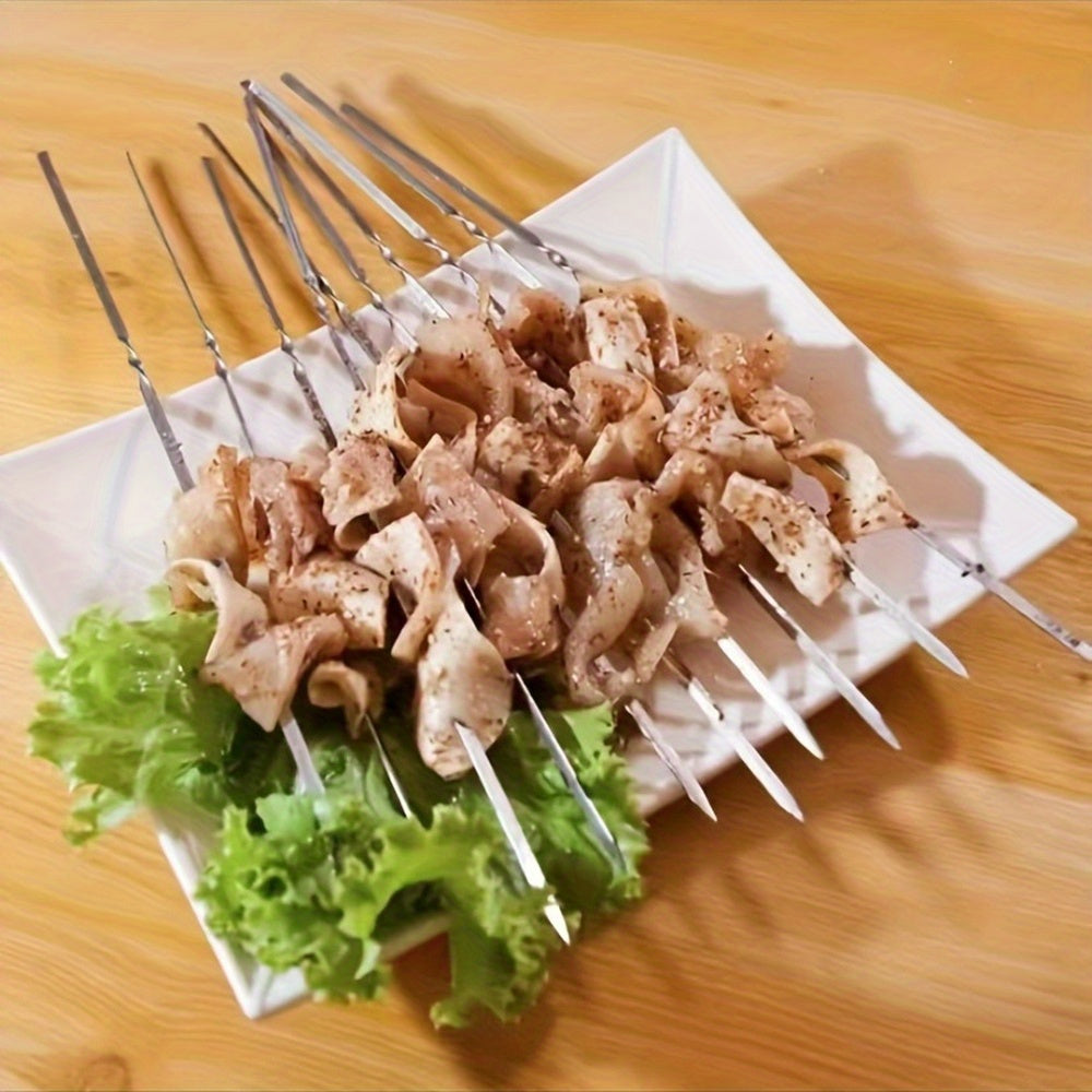 SKEWERTUBE – Stainless Steel BBQ Skewers with Storage Tube Set