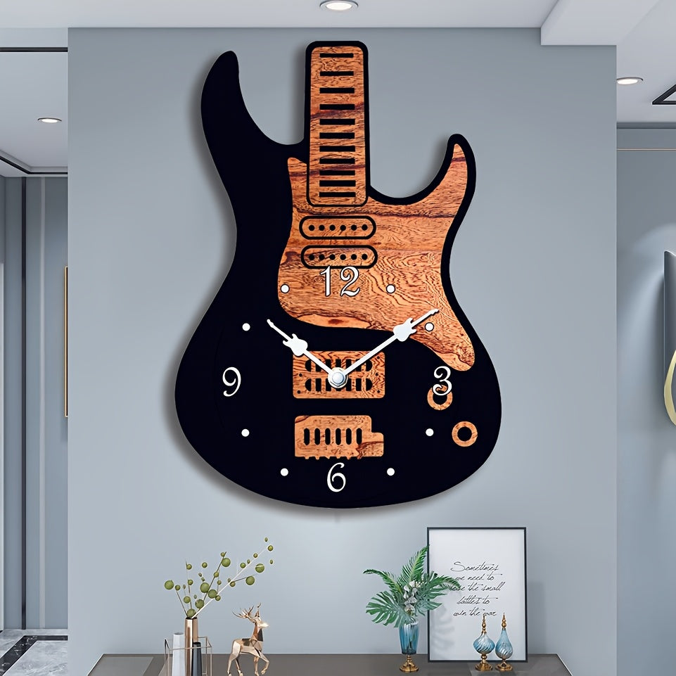MELODYTIME – Artistic Guitar Wall Clock for Music Lovers