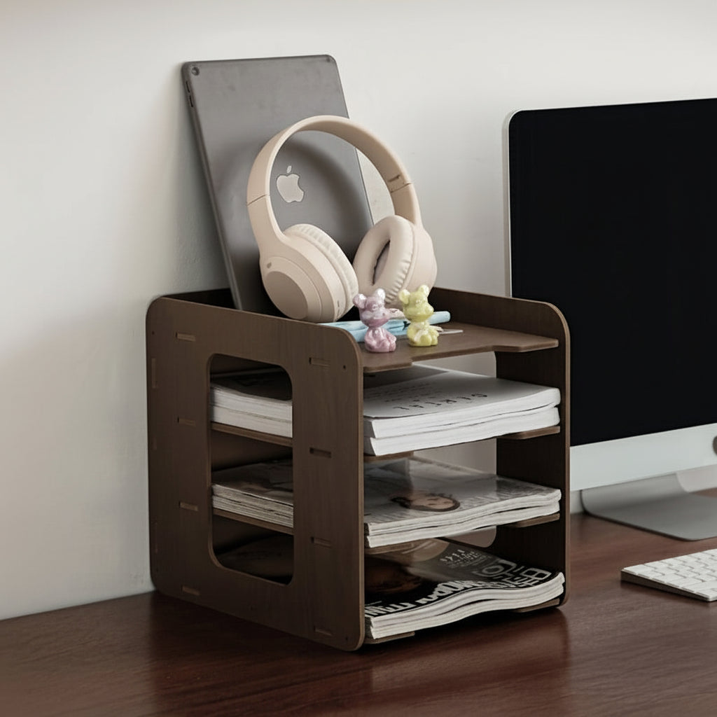 STACKWISE - Multi-Tier File Frame & Book End Desk Organizer