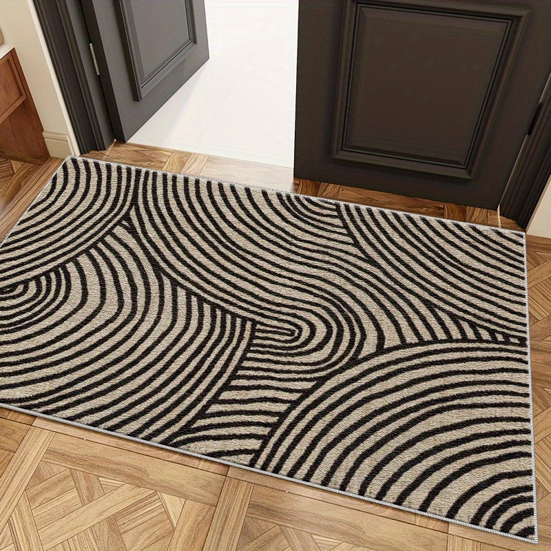 HOMESPRING - Abstract Swirl Pattern Doormat for Indoor and Outdoor Use