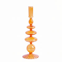 AURAVINE - Minimalist Glass Candle Holder Vase Decorative Art Piece