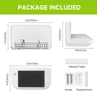 GLIMVISTA - 8pcs Solar Fence & Path Lights Waterproof Garden LEDs