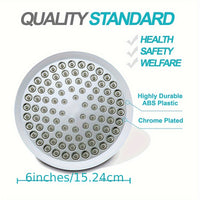 LUXRAIN - Premium Rain Shower Head 1pc, Anti-Clog Nozzles & Adjustable Angles for Ultimate Shower Comfort