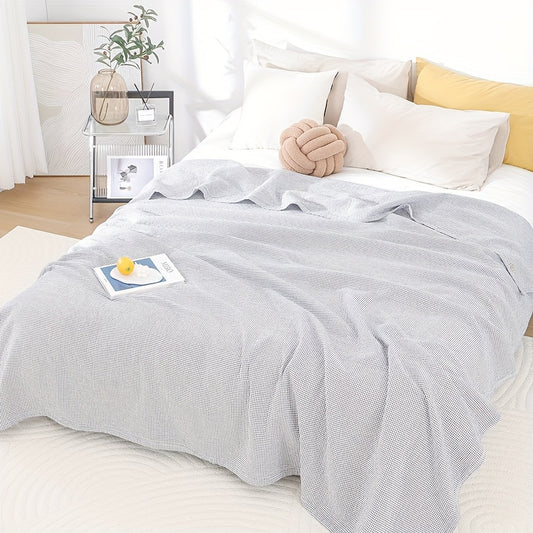 COOLPLAID – Cotton Checkered Multifunction Blanket