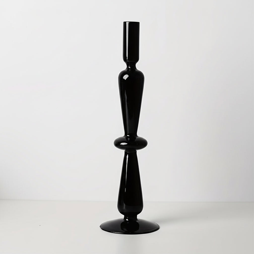 AURAVINE - Minimalist Glass Candle Holder Vase Decorative Art Piece