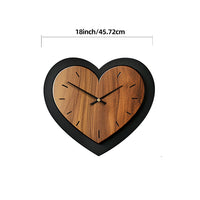 TIMBERHEART – Rustic Wooden Wall Clock Accent