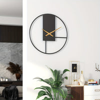 MODERNIX ROUND – 16-Inch Minimalist Metal Wall Clock