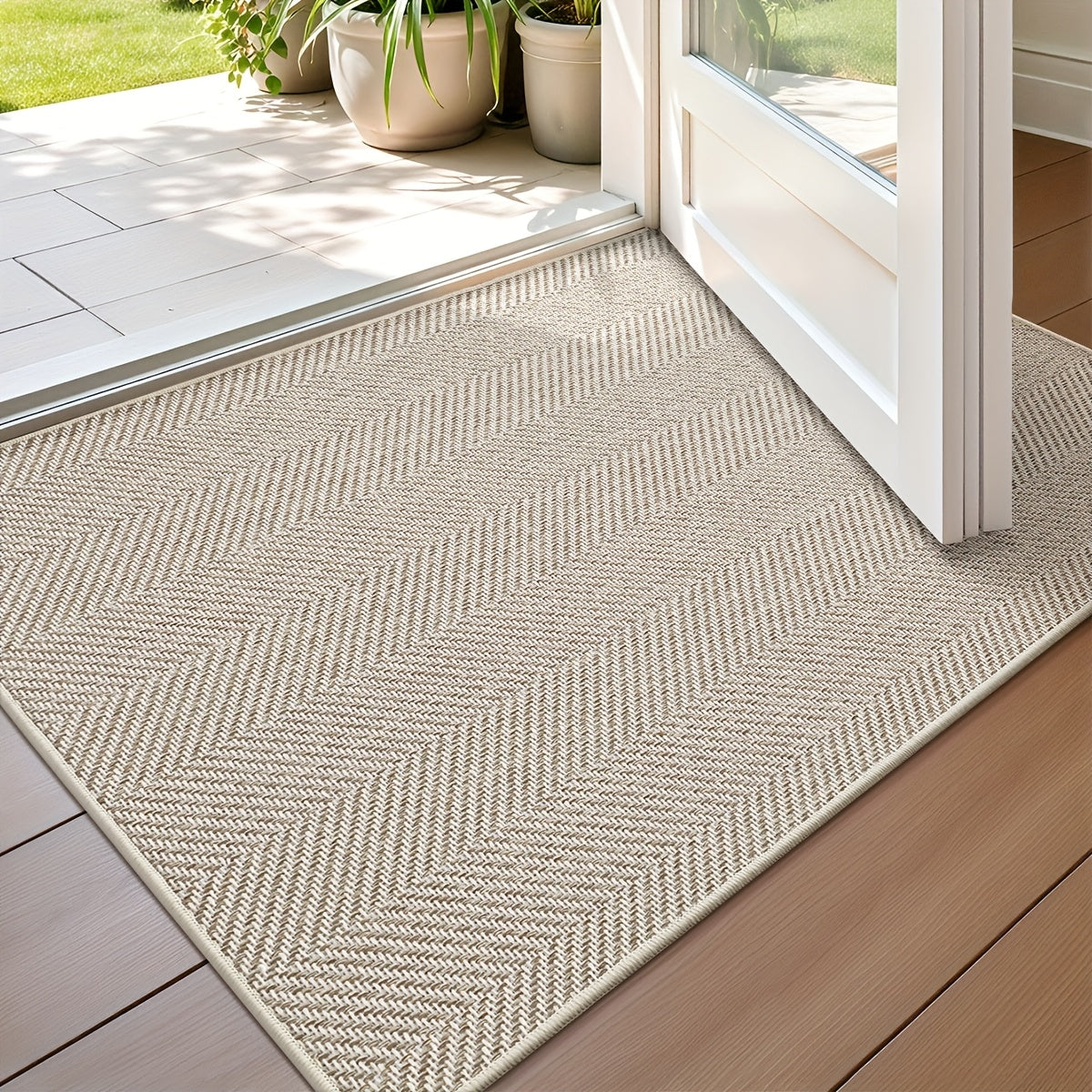 GREETWAY - Durable Summer & Autumn Striped Entry Mat