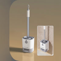 BRISTLEPRO - Long Handle Toilet Brush & Holder, Essential Cleaning Tool