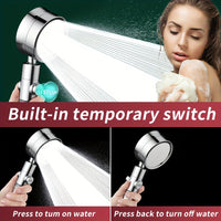 NIMBUSA – Adjustable High-Pressure Shower Head with Three Water Flow Settings
