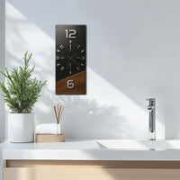 TIMBEREDGE – Modern Wooden Wall Clock with Bold Contrast