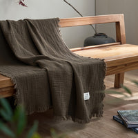 SOFTCLOUD – 4-Layer Cotton Crepe Blanket for Breathable Everyday Comfort