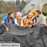 CLOUDWEAVE – Lightweight Waffle Throw Blanket for Cozy All-Season Comfort
