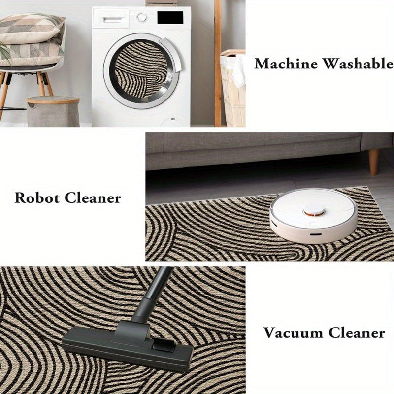HOMESPRING - Abstract Swirl Pattern Doormat for Indoor and Outdoor Use