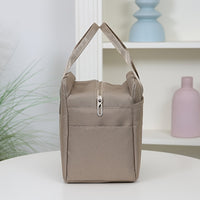 LUNCHLUX - Square Zipper Lunch Box with Durable Aluminum Foil Lining