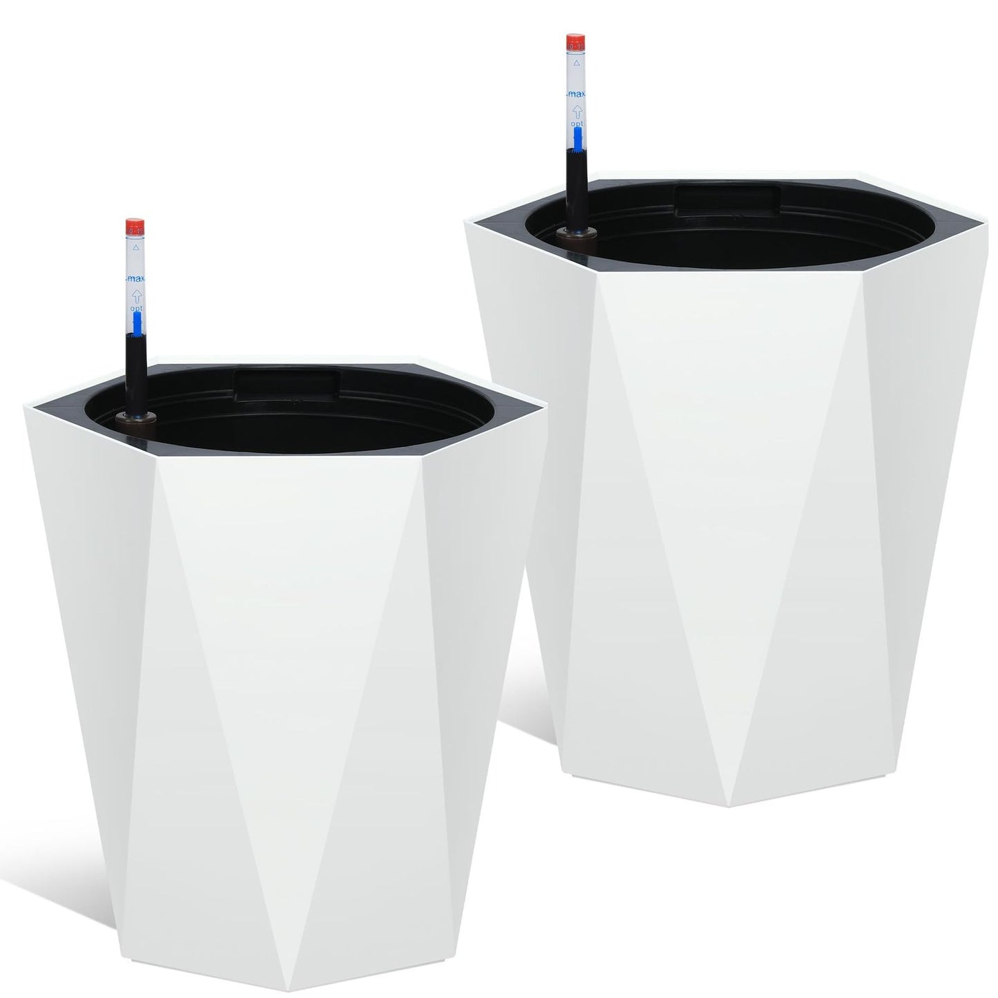AQUADIAMOND – Self-Watering Planter Set with Wheels