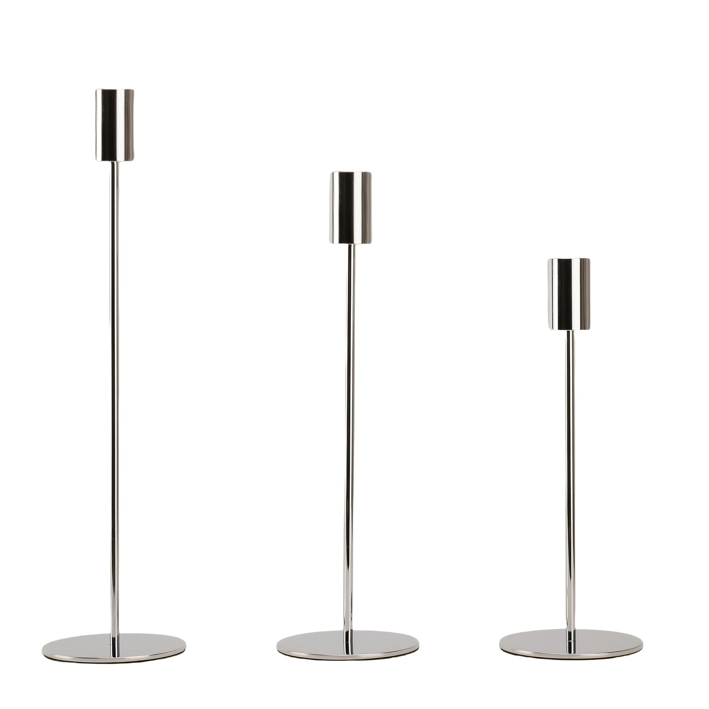 AURIC TRIO – Set of 3 Golden Iron Candlestick Holders