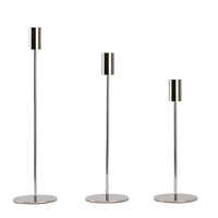 AURIC TRIO – Set of 3 Golden Iron Candlestick Holders