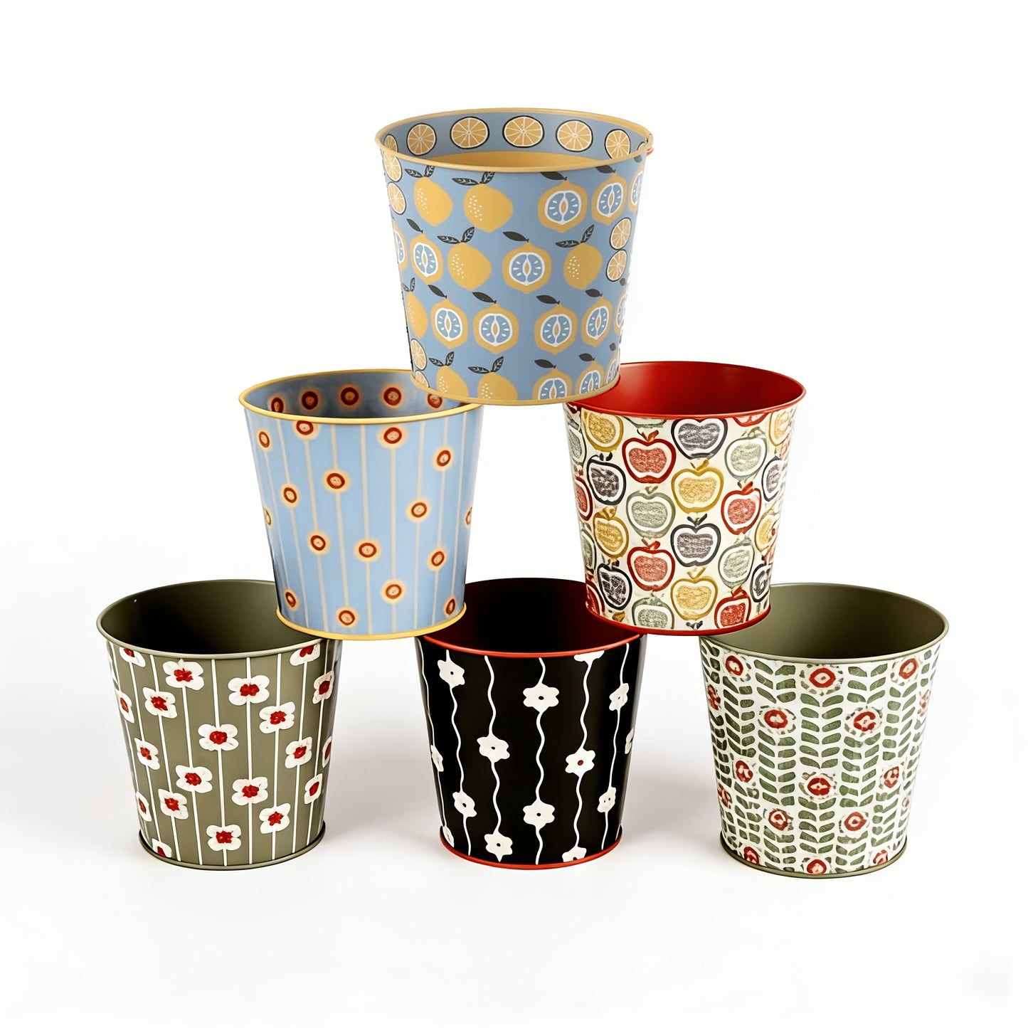 FLORALPOT – Decorative Metal Planter Set for Stylish Plant Display
