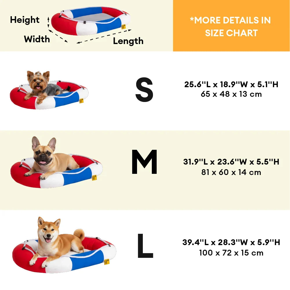 COZYBOAT – Boat Shaped Pet Pillow for Relaxing Indoor Use