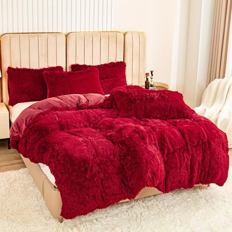 HUECOMFY – Multicolor Polyester Duvet Cover Set