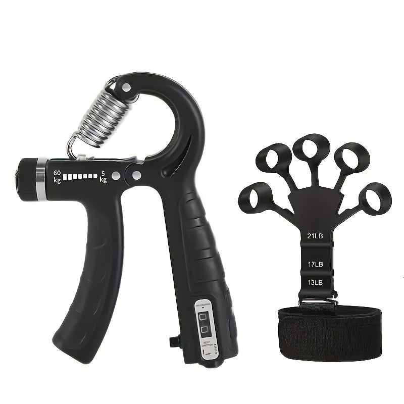 GRIPFORCE – Adjustable Hand Strength Trainer Set for Grip and Finger Training