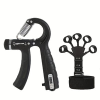 GRIPFORCE – Adjustable Hand Strength Trainer Set for Grip and Finger Training