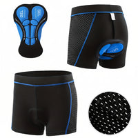 PEDALFIT - Elastic Waistband Bike Shorts for Men, All-Season Mountain & Road Riding