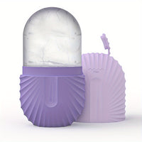 GLIMMERICE - Reusable Face Roller with Ice Mold Cube for Refreshing Massage