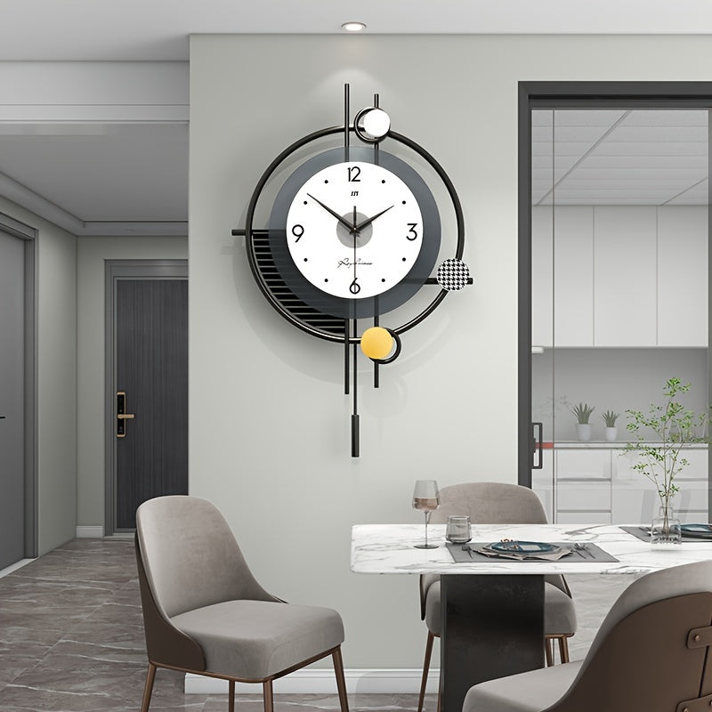 AURA - Smukły zegar do salonu z prostym akcentem designu