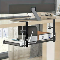 CLASSTIDY - Adjustable Metal Desk Rack with No-Drill Hanging Organizer