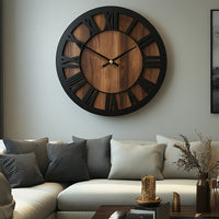 WOODORA ART – Artistic Silent Round Wall Clock
