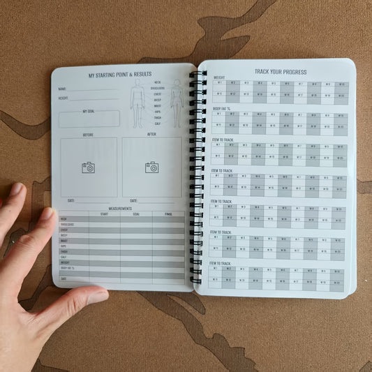 FITLOG – Compact Workout Journal for Tracking Progress and Fitness Goals